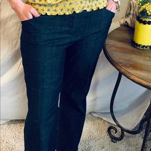 EUC Maurice work/dressy denim slacks- straight leg
